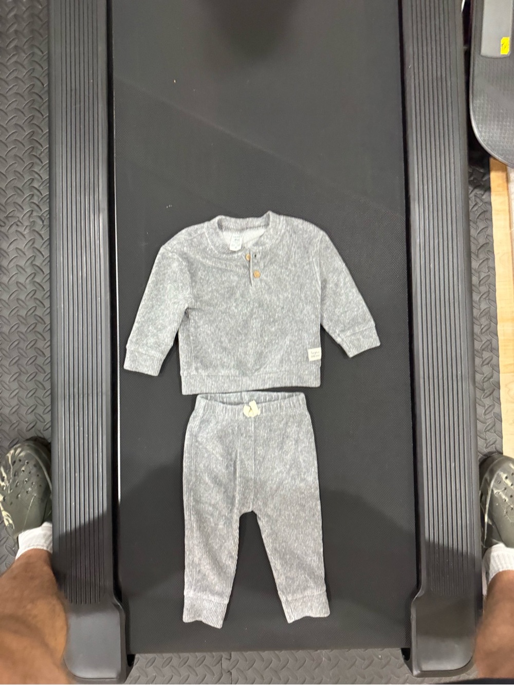 Carter's Gray Ribbed Two-Piece Set - Picture 8 of 8